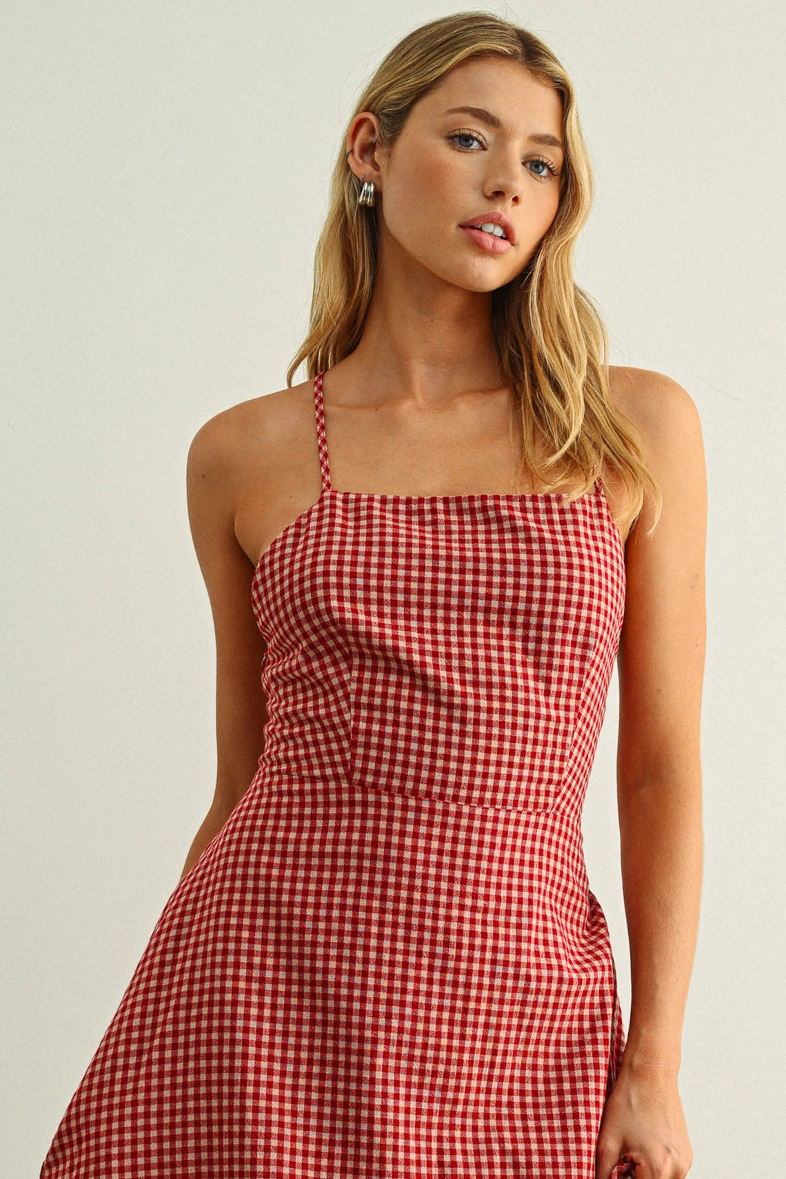 Got Your Back Midi Dress | Red
