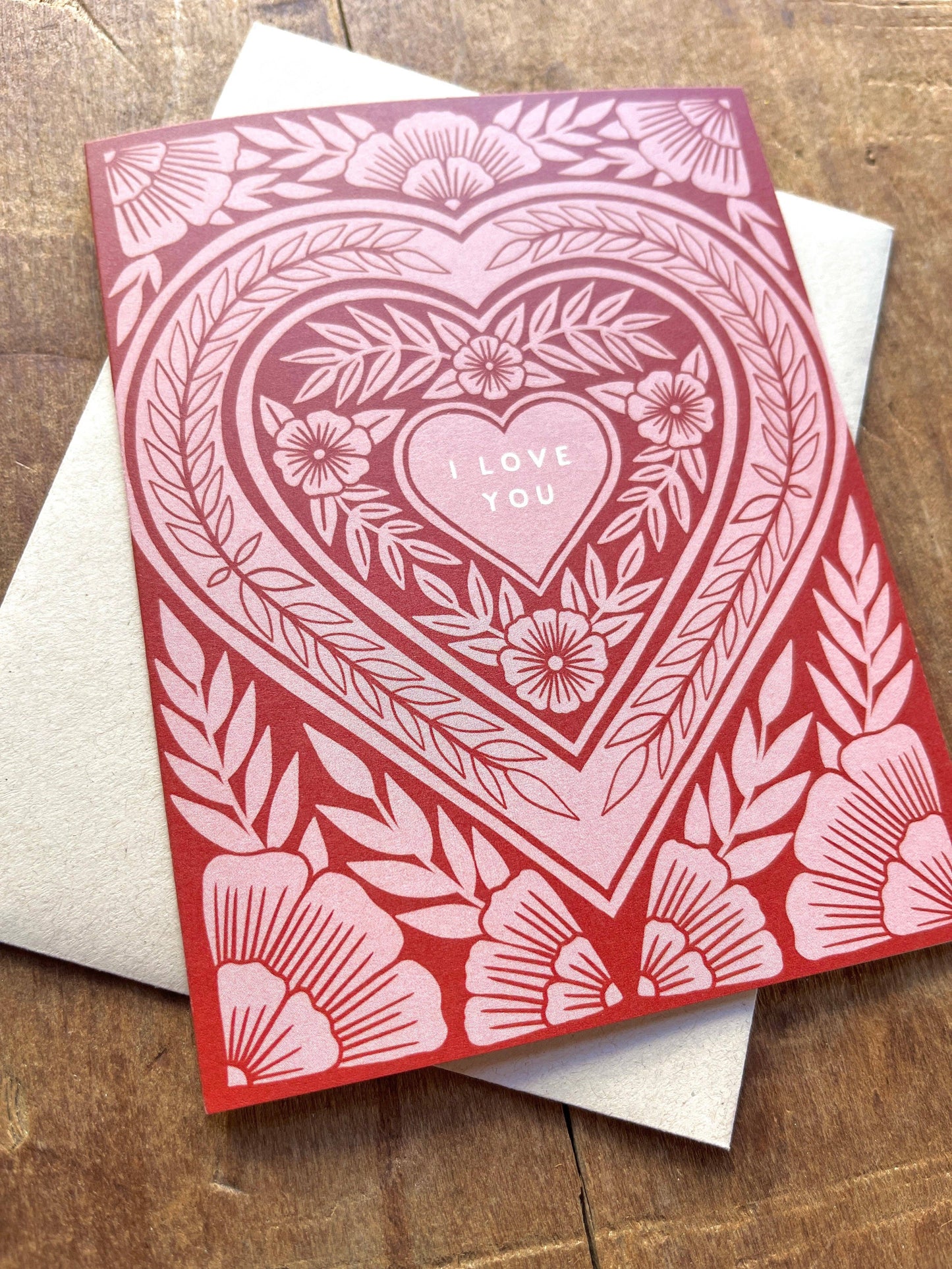 I Love You Heart Card