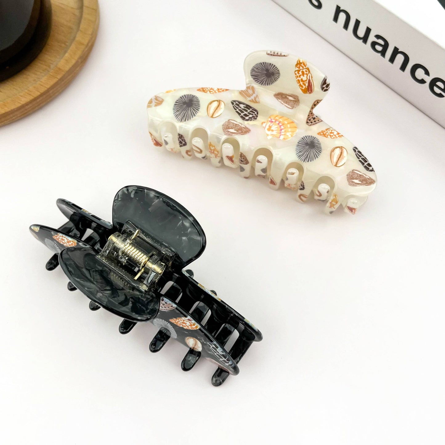 Collage Seashell Hair Claw | Opal