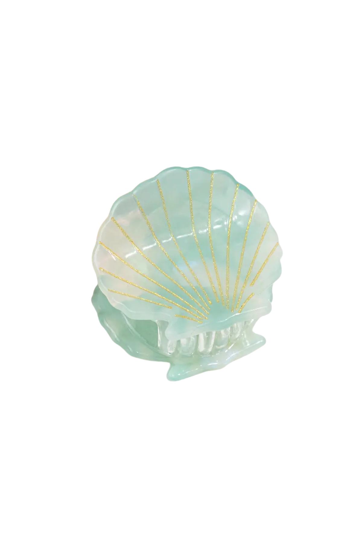 Scallop Shell Hair Claw | Lake Blue