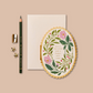 Pink Flora 'Merry Christmas' Card