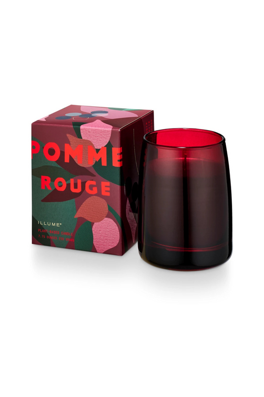 Pomme Rouge Boxed Glass Candle
