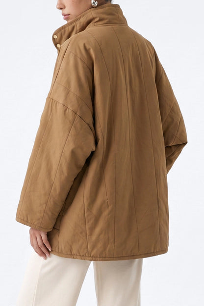 Cozy Szn Oversized Jacket | Camel