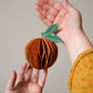 Orange Honeycomb Ornament