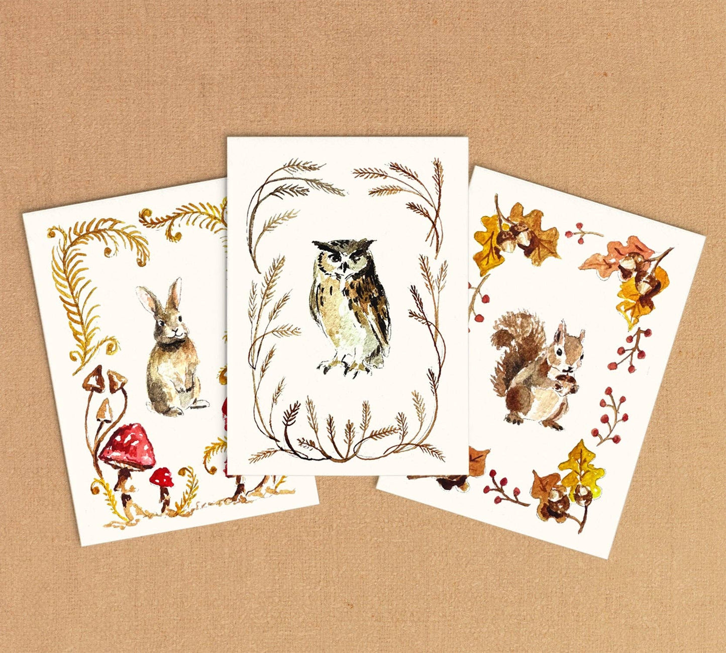 Mini Watercolor Kit | Woodland Friends