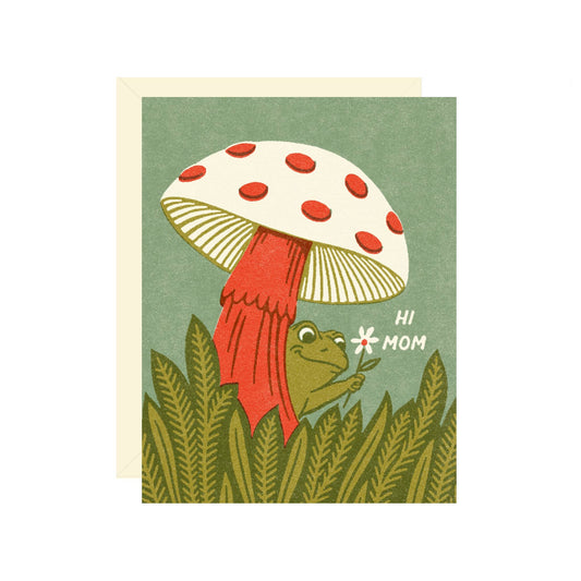 Frog and Mushroom Mom Card
