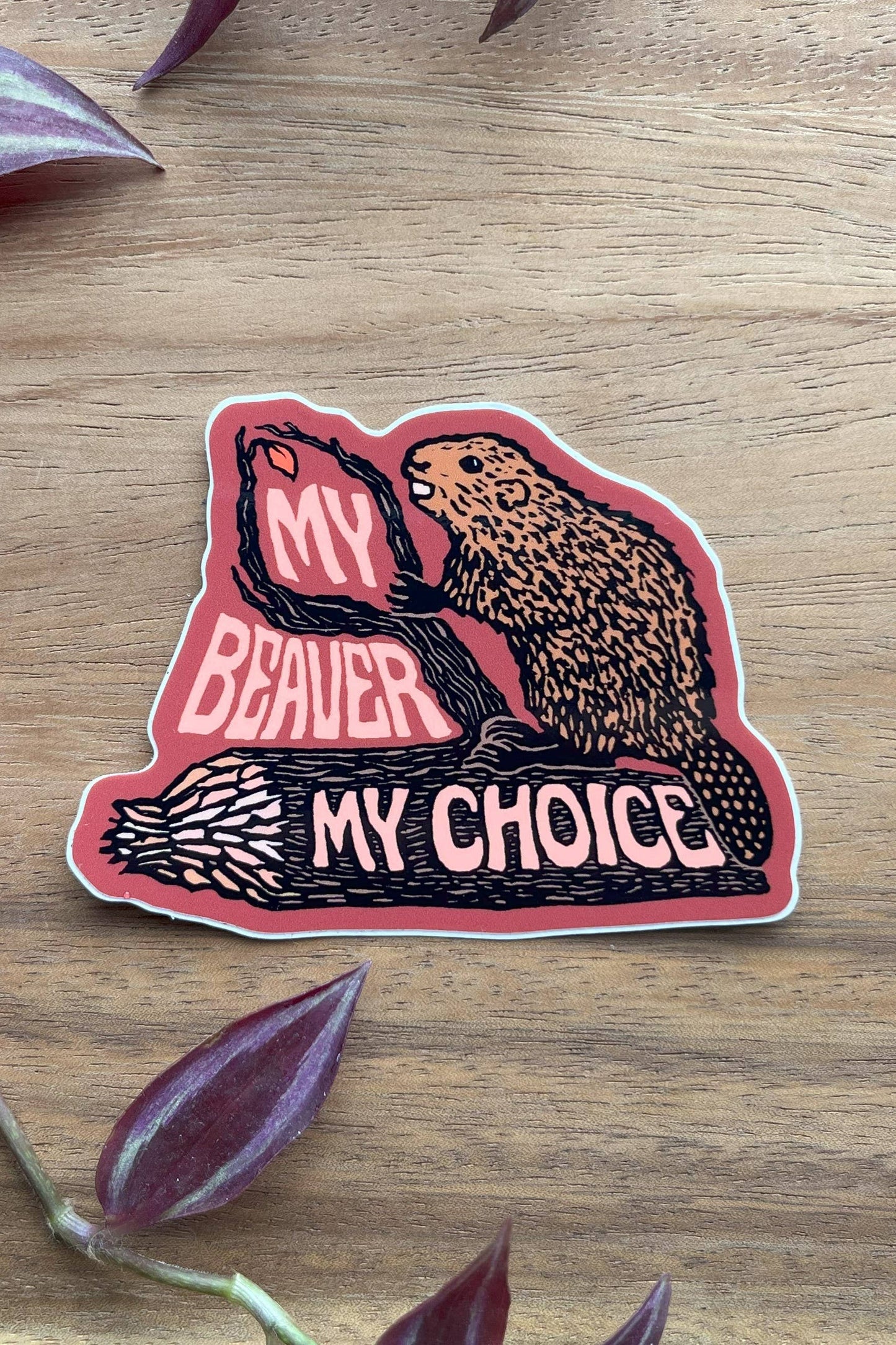My Beaver My Choice Sticker