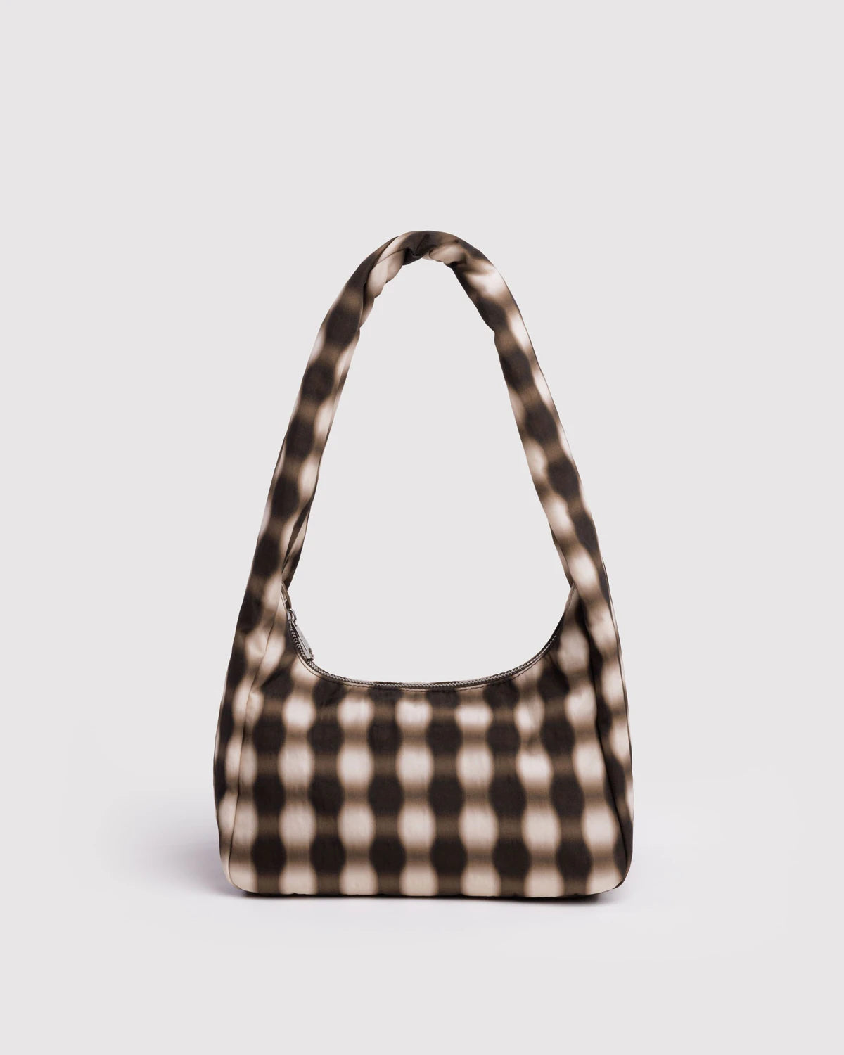 Small Meringue Bag | Blurred Gingham Brown