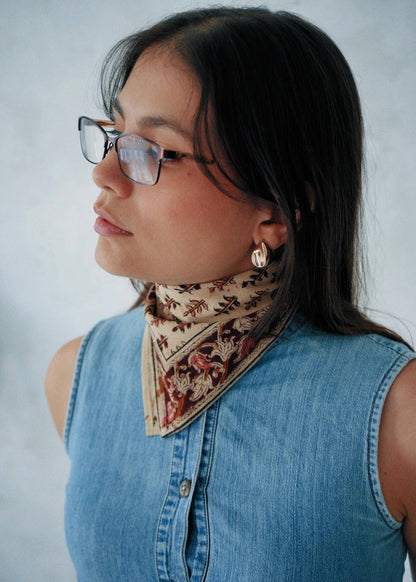 Kalamkari Cotton Bandana | Pine Grove