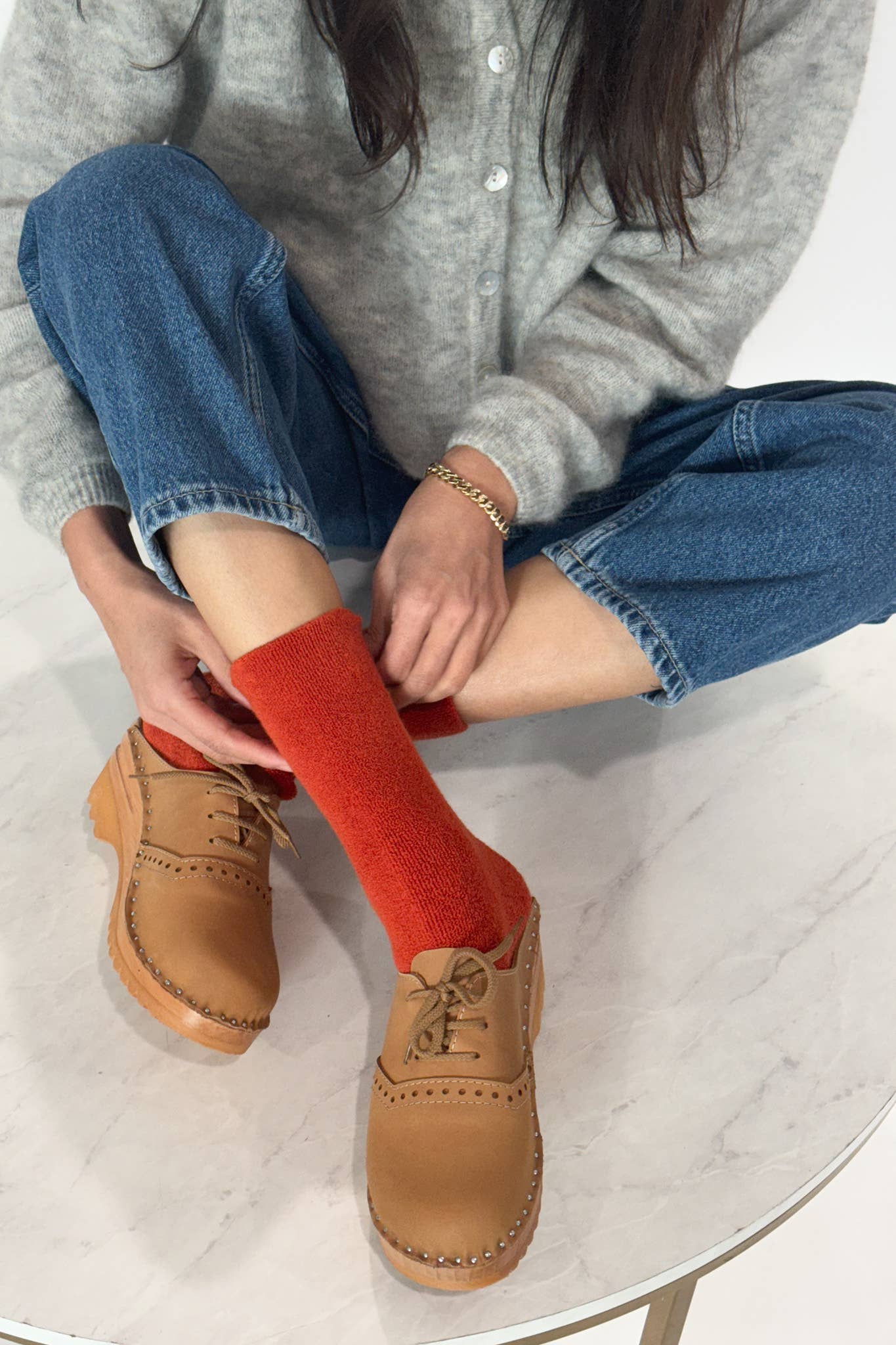 Cloud Socks | Burnt Orange