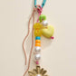 Floral Beaded Bag Charm