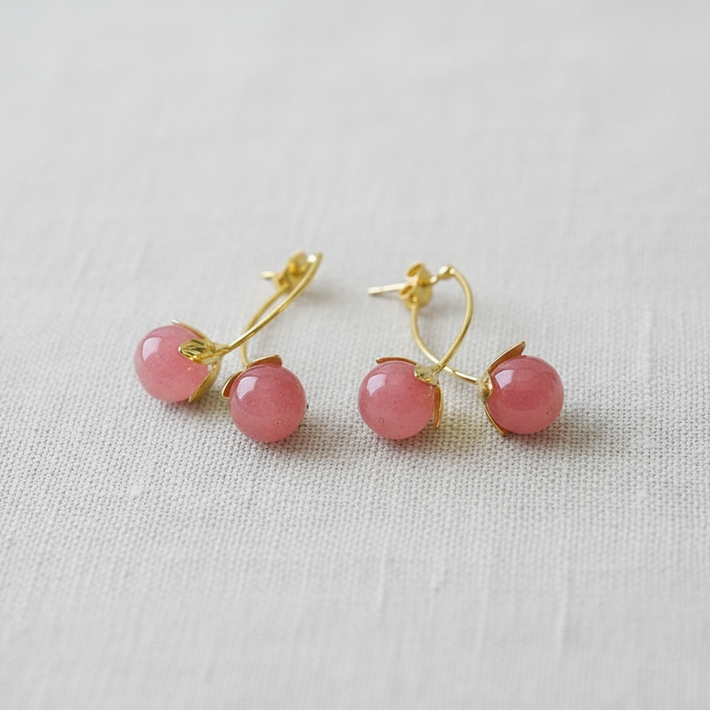 Cherry Tomato Drop Earrings