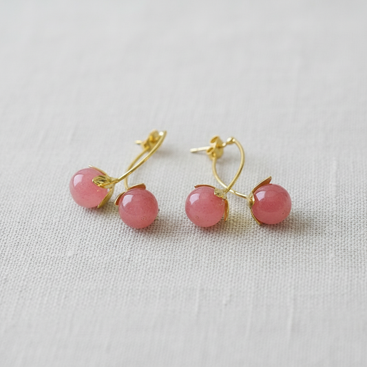 Cherry Tomato Drop Earrings