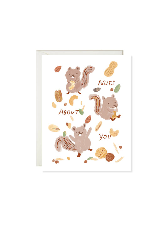Nuts About You Squirrel Card