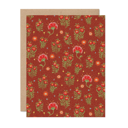 Winter Berry Flutter Card