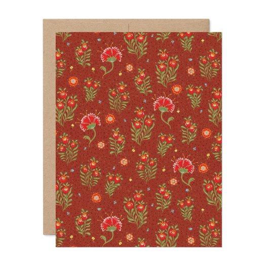 Winter Berry Flutter Card
