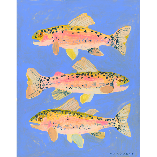 Rainbow Trout Art Print | 11 x 14