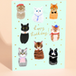 Party Cats Birthday Card