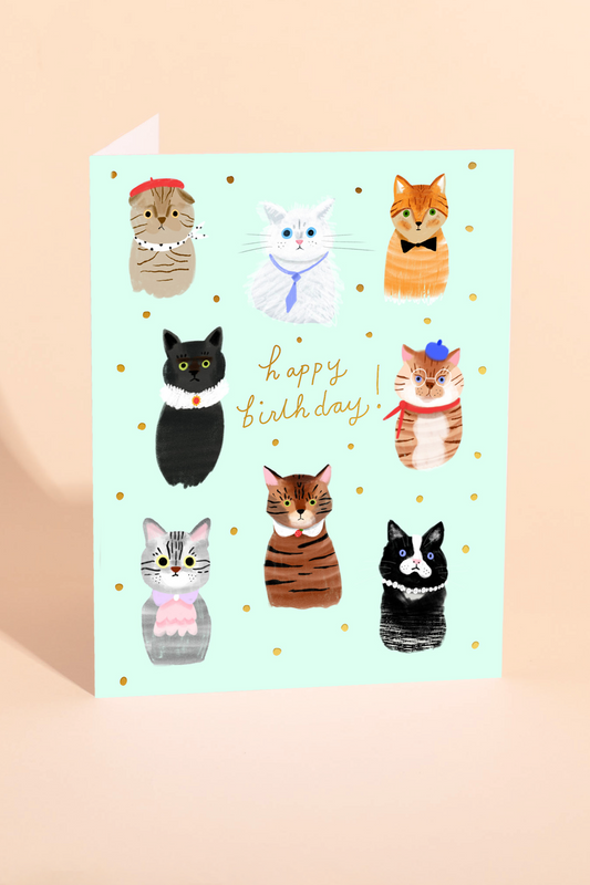 Party Cats Birthday Card