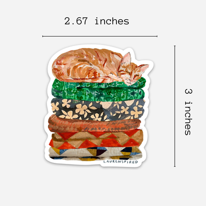 Orange Cat Sticker