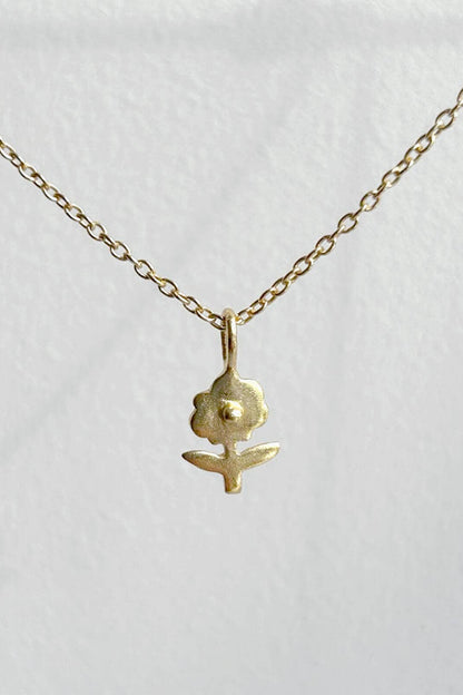 Tiny Gold Daisy Necklace