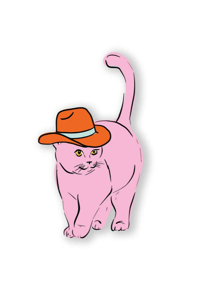 Cowboy Cat Sticker