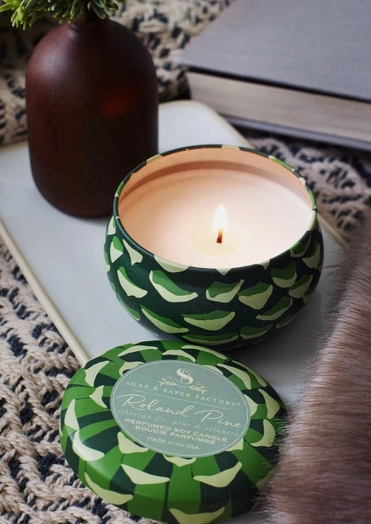 Roland Pine Tin Candle | Small
