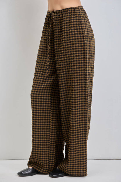 Autumn Crush Plaid Pants | Mocha | Extended