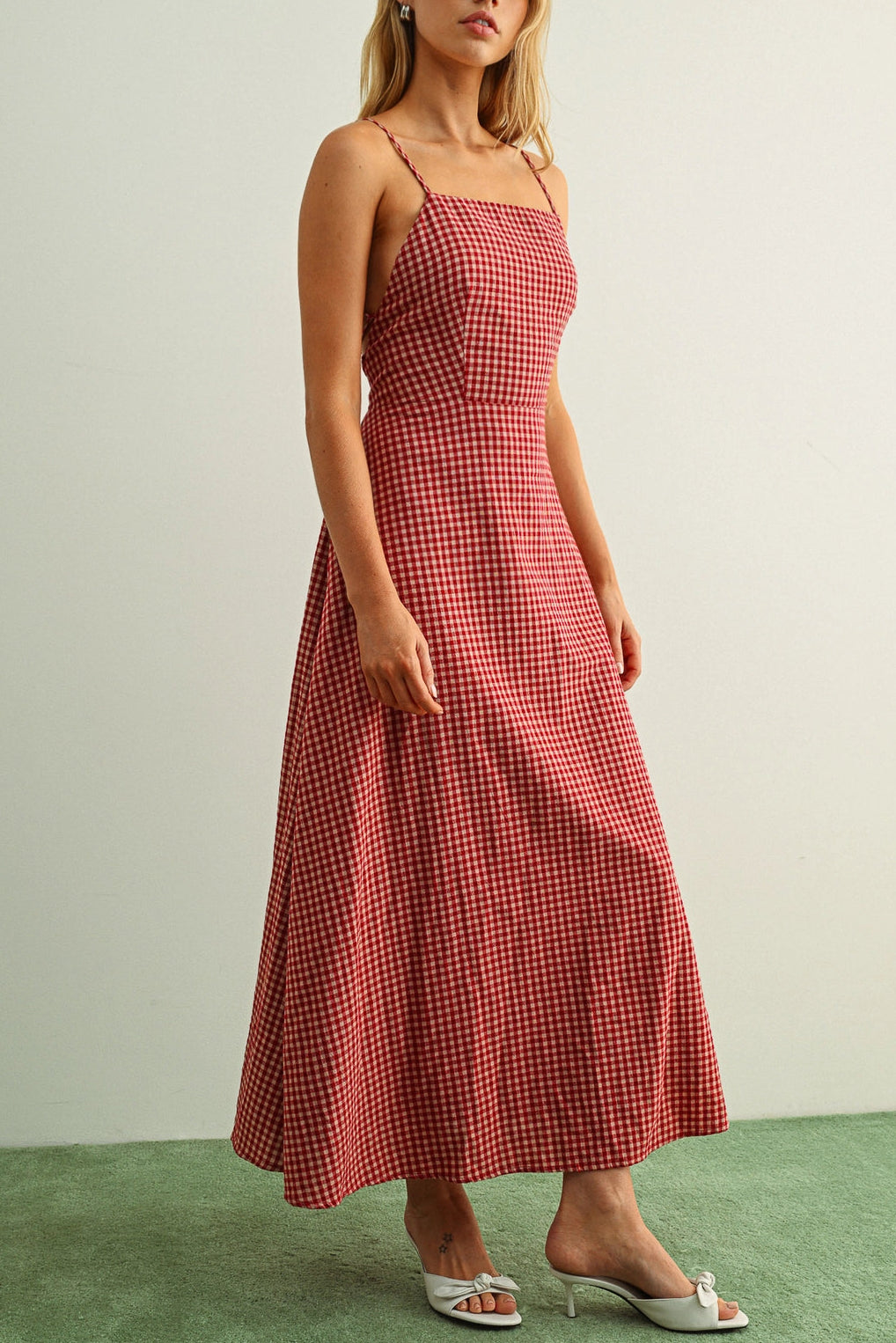 Got Your Back Midi Dress | Red