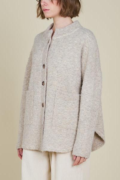 Boucle Cardigan | Oat Milk