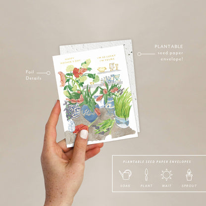 Mother's Flower Shoppe Card