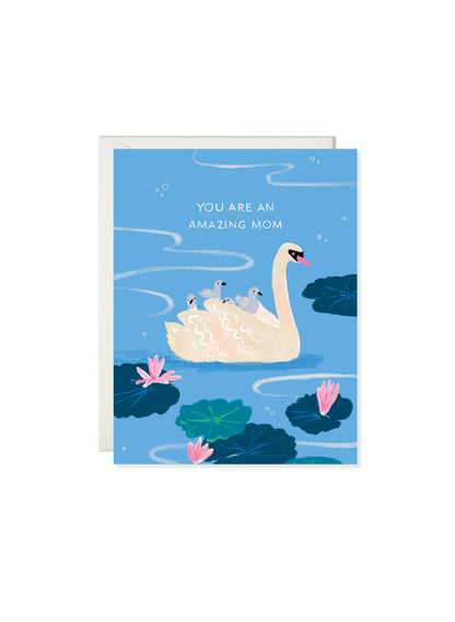 Swan Mom Appreciation Card