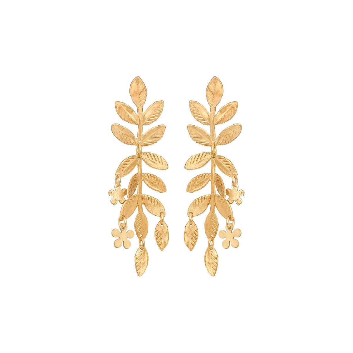 Fairy Garden Leaf Earrings