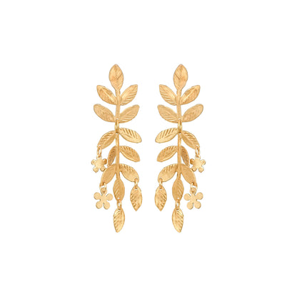 Fairy Garden Leaf Earrings