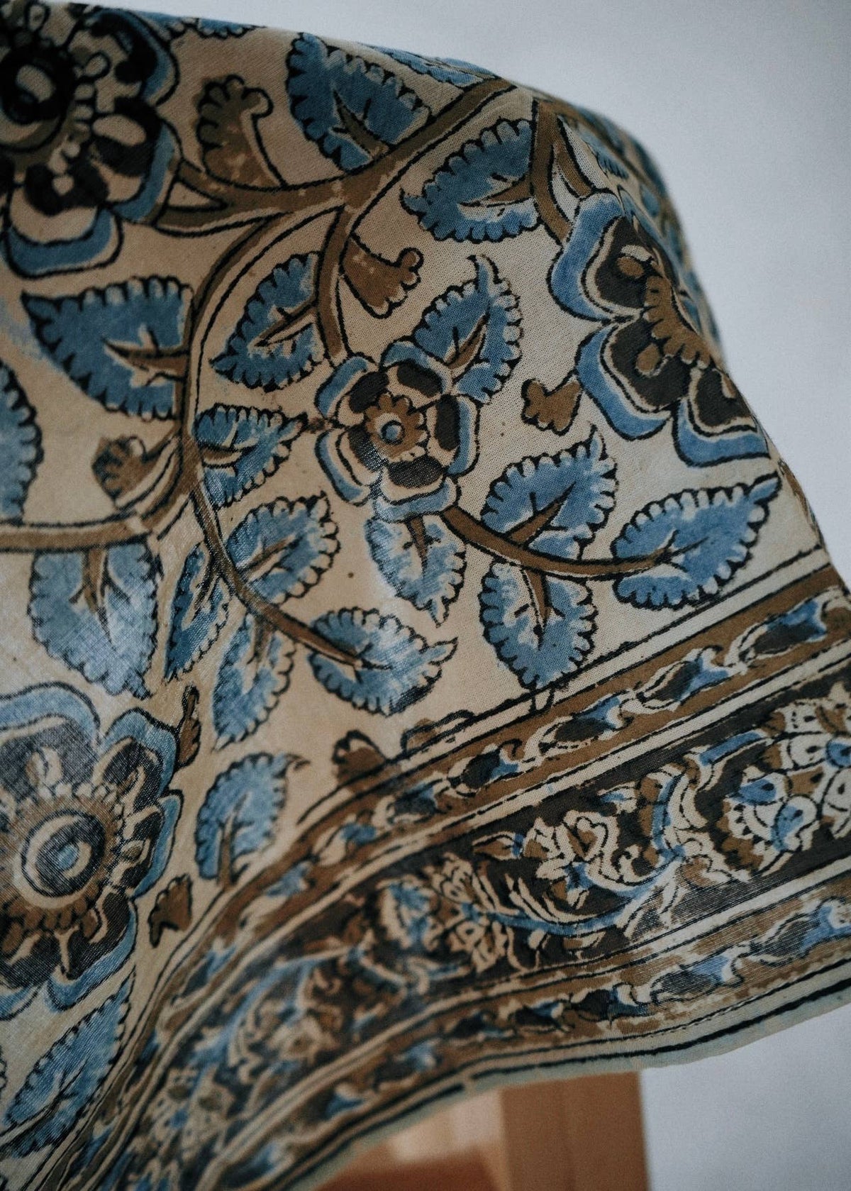 Kalamkari Cotton Bandana | Dusky Blooms