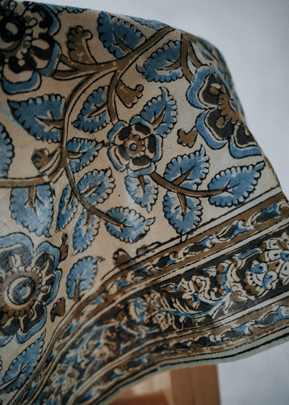 Kalamkari Cotton Bandana | Dusky Blooms