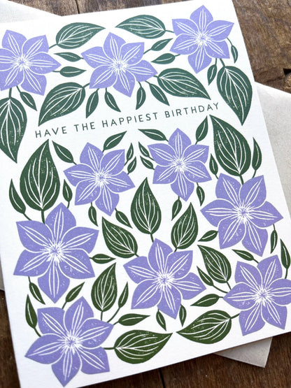 Happiest Birthday Floral Card