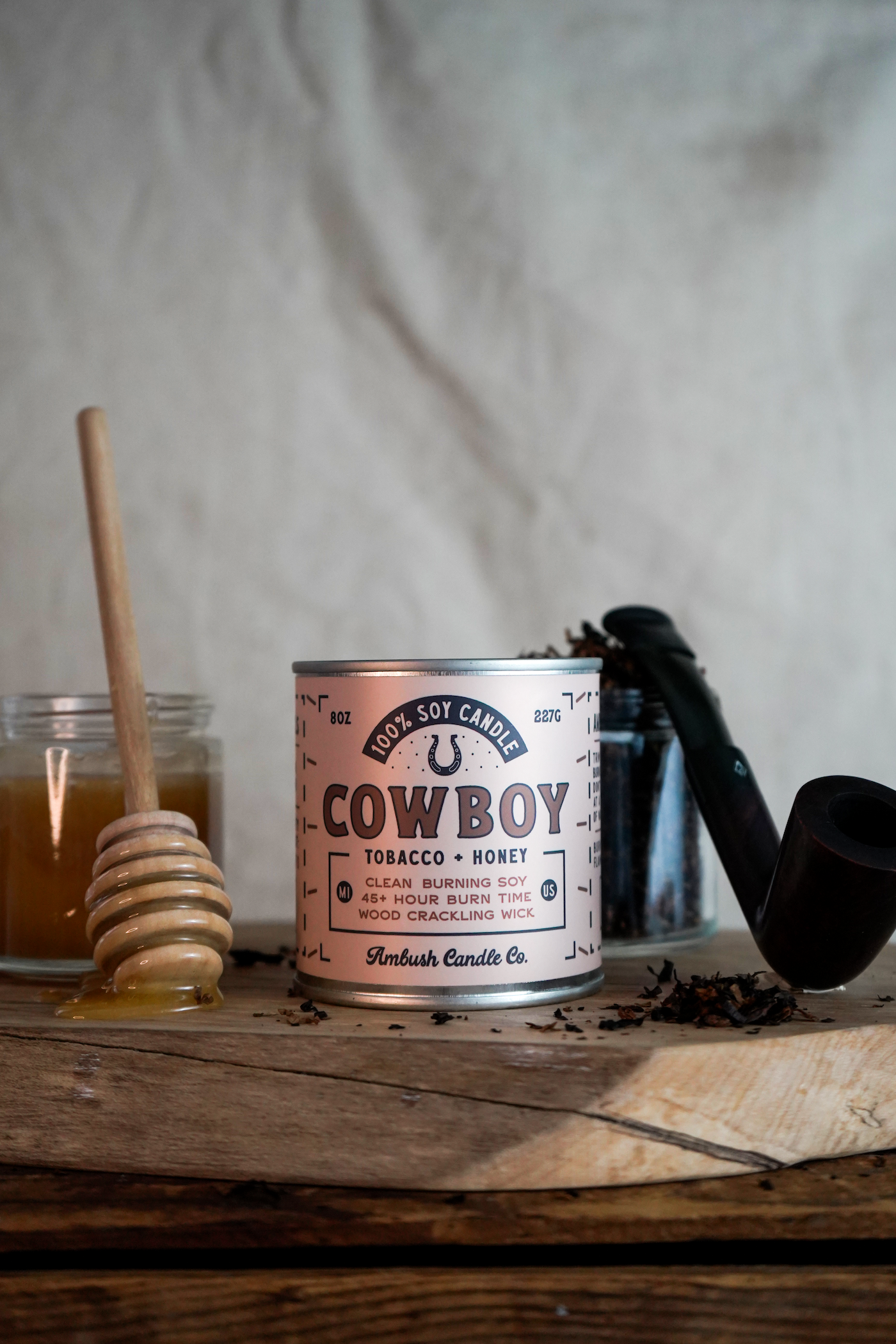 Cowboy | Tobacco + Honey Candle