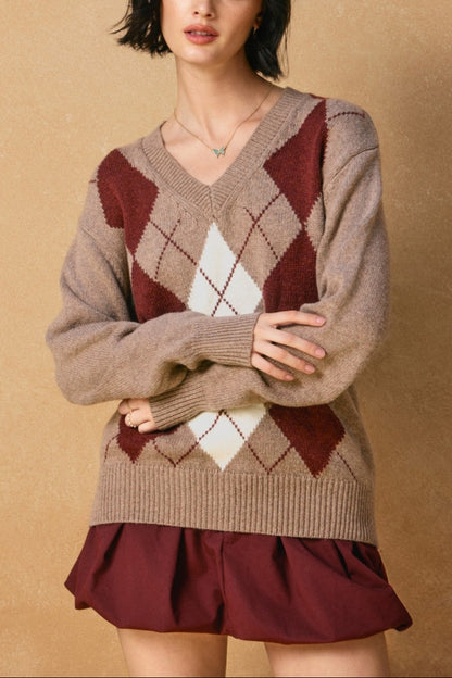 Maplewood Argyle Sweater