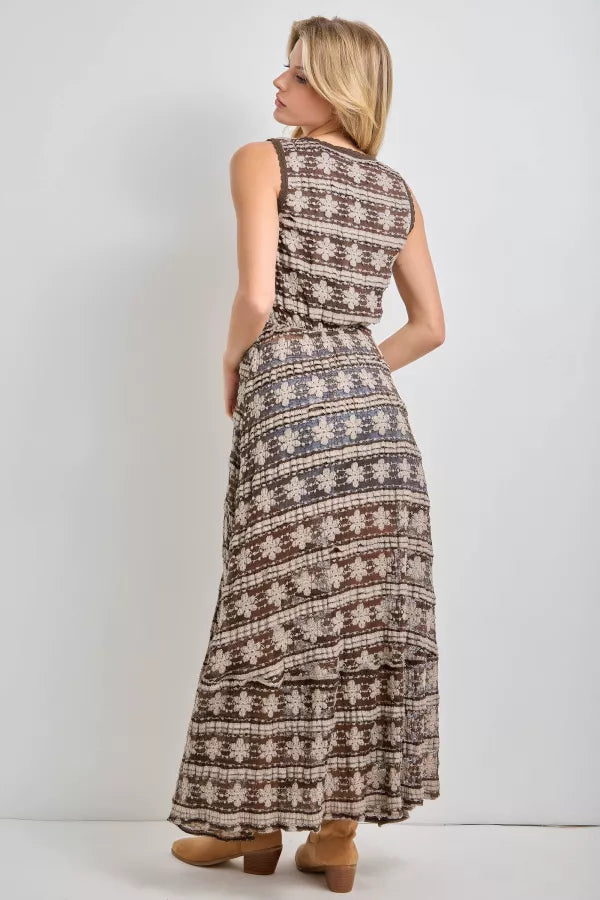 Folk Fest Sleeveless Duster