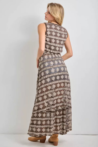 Folk Fest Sleeveless Duster