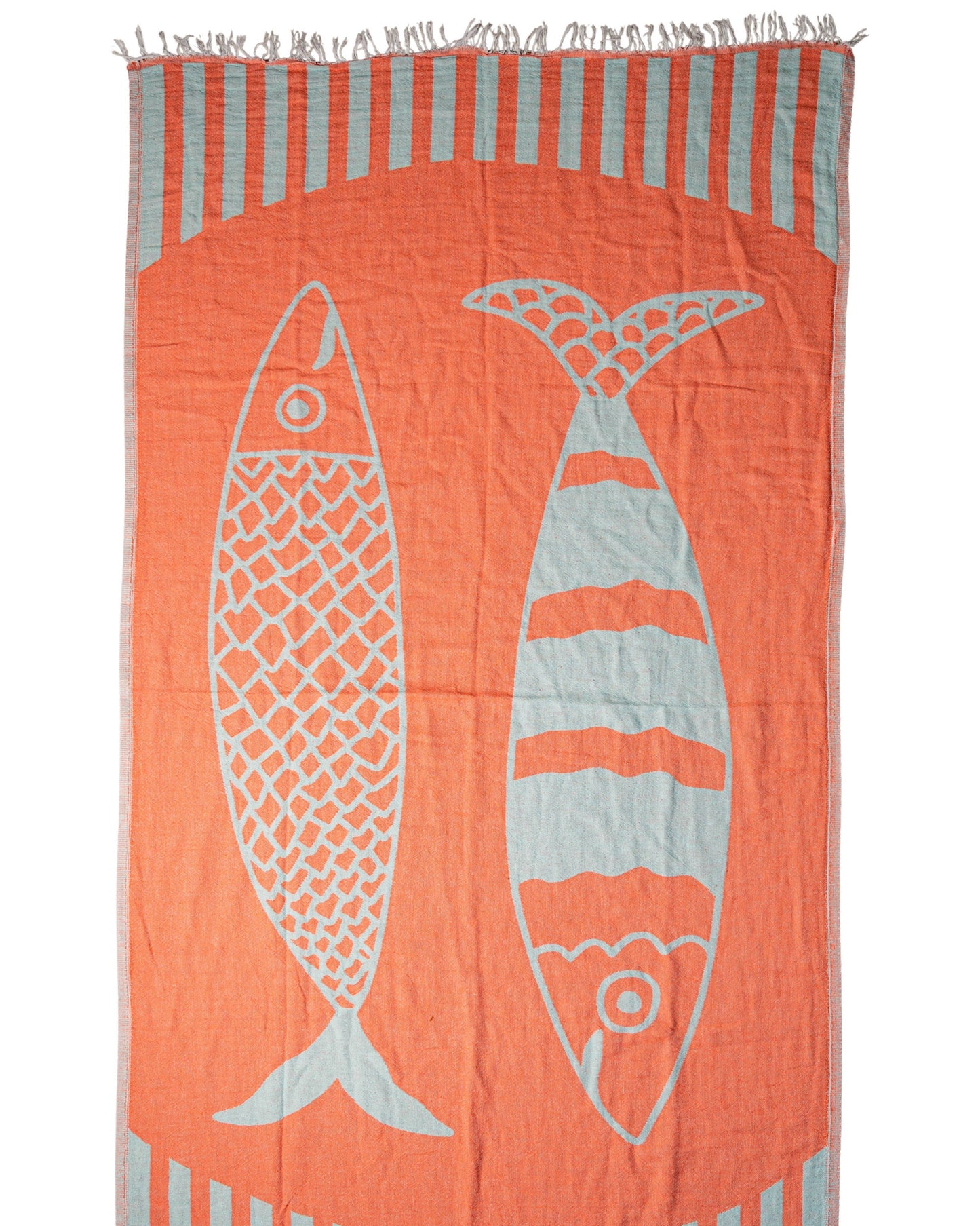 Sardine Beach Towel | Hot Pink + Orange