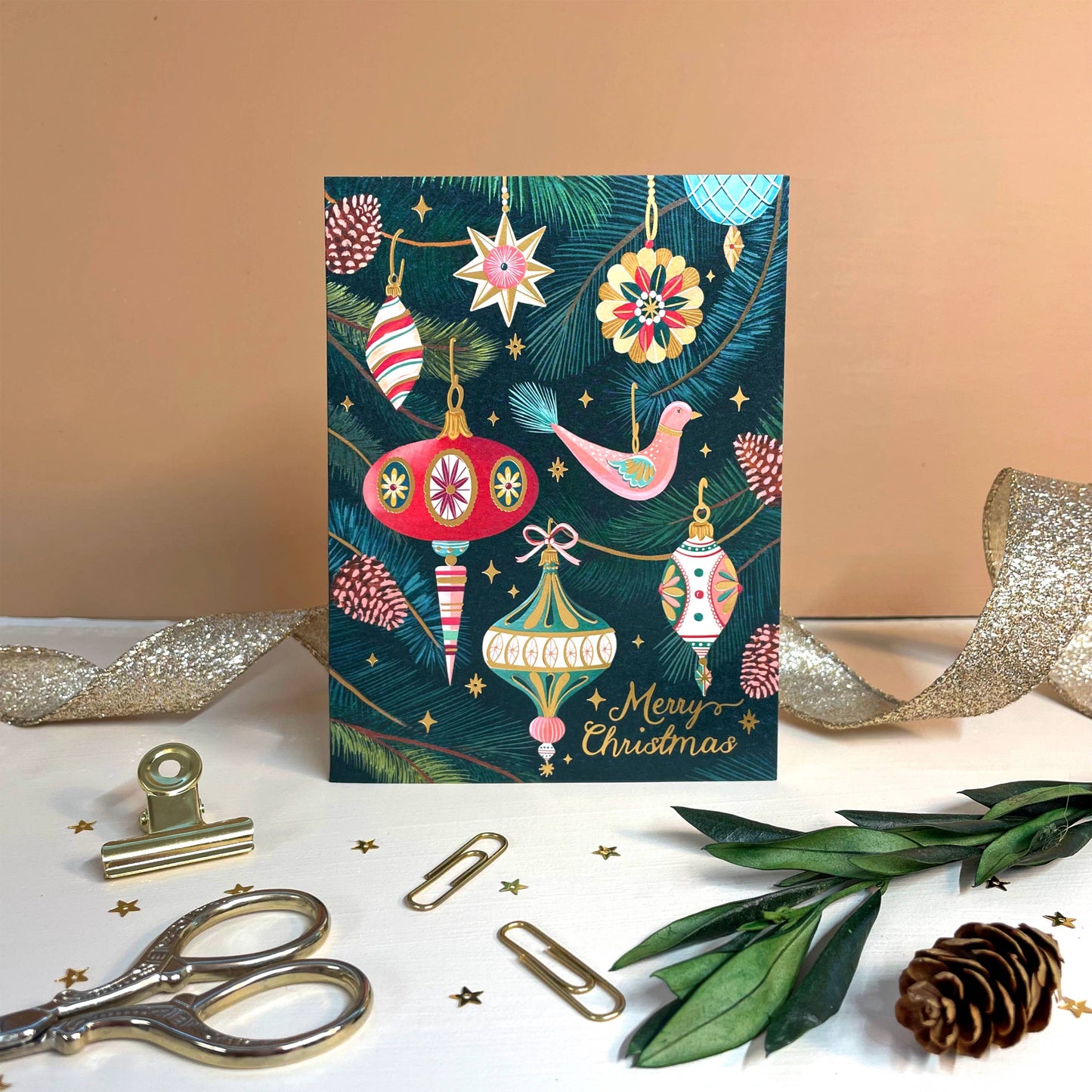 Retro Ornament Card