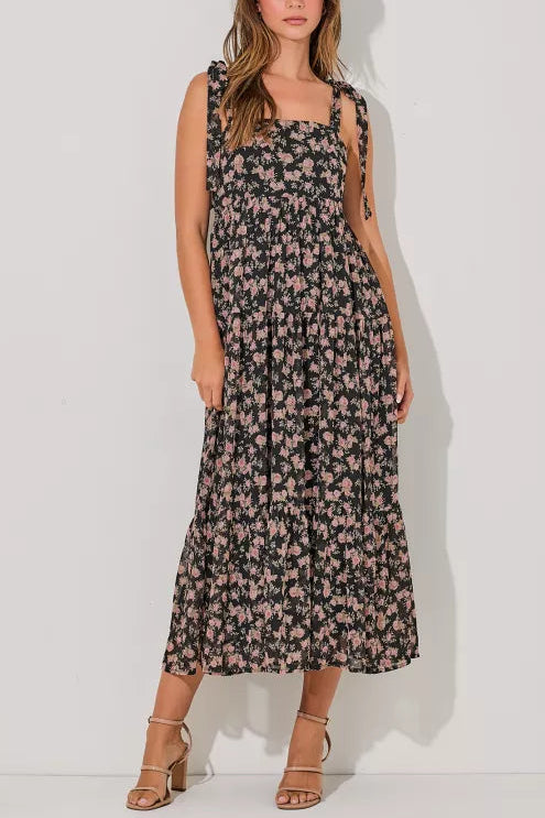 Upstate Escape Tiered Midi Dress