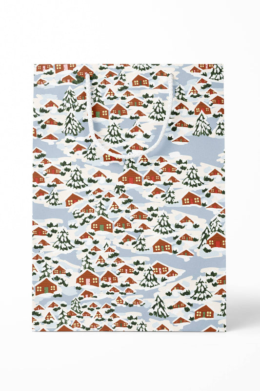 Cozy Alpine Village Gift Bag | Medium