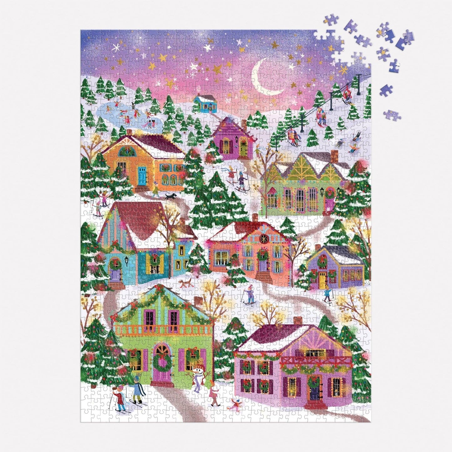 Snowcap Village | 1000 Piece Foil Puzzle