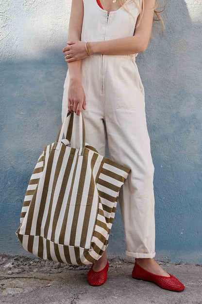 Elisa Tote | Olive + Greige