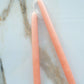 Hand-Dipped Taper Candles | Shell Pink