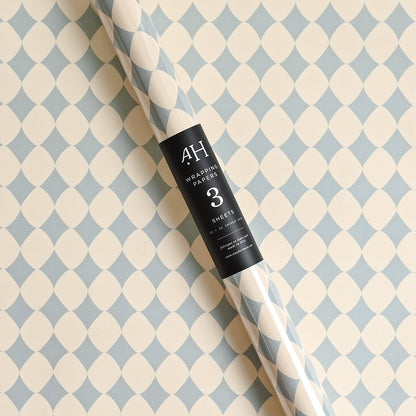 Blue Diamond Wrap | Roll of 3 Sheets