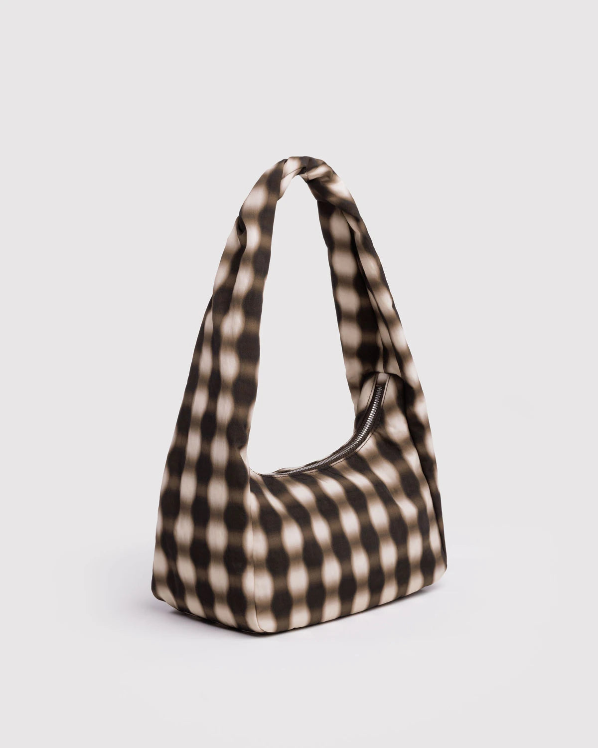 Small Meringue Bag | Blurred Gingham Brown